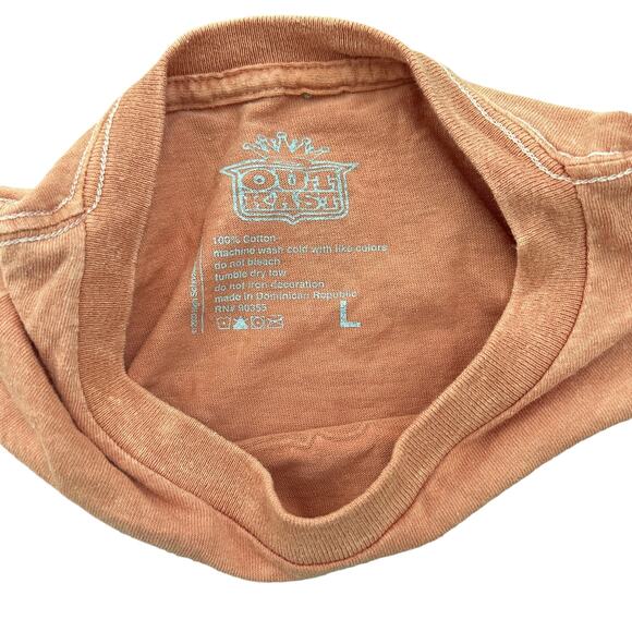 Outkast Graphic Print 90s Y2K Band Short Sleeve T-Shirt Orange Size Large - Picture 7 of 8